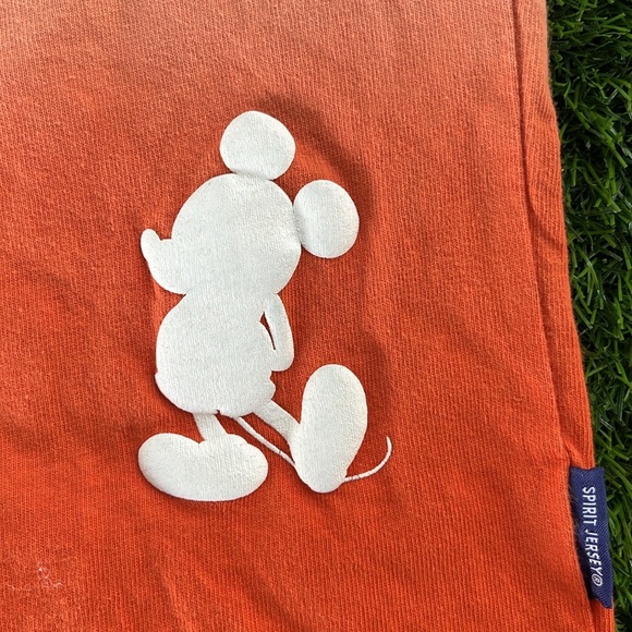 DISNEY Spirit Jersey Orange Ombré Shorts size small - Picture 4 of 7